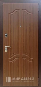 Непромерзающая дверь для дома с зеркалом №6 внешняя - фото