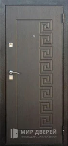 Дверь металлич входная с зеркалом №61 внешняя - фото