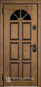 Стальная дверь со стеклопакетом №9 внутренняя - фото