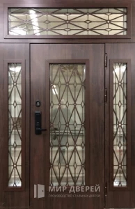 Дверь с не стандартной высотой и боковыми вставками №13 внешняя - фото